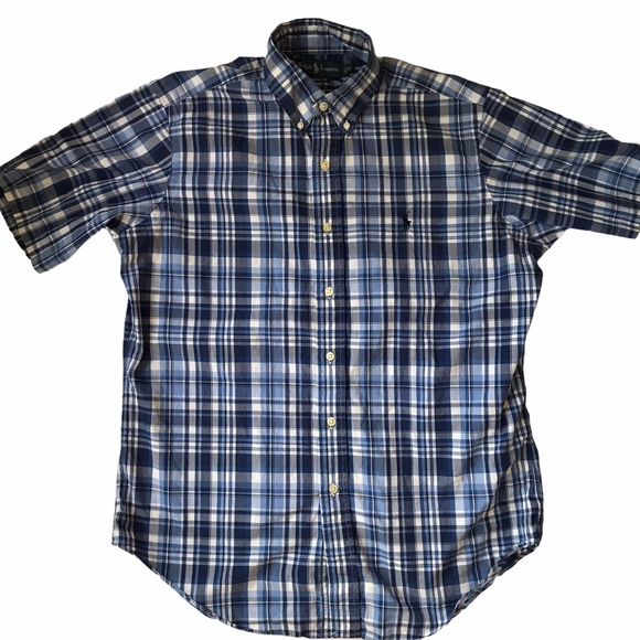 Ralph Lauren Other - Ralph Lauren Blue Plaid Short Sleeve Casual Shirt